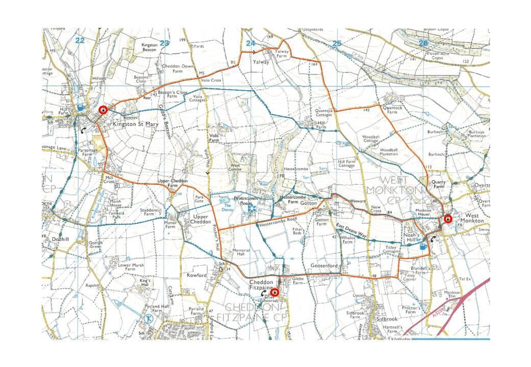 South Quantock Heritage Trail Map