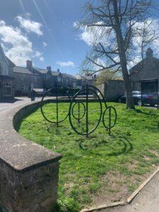 Penny Farthing bike racks in Cranhill Road Street