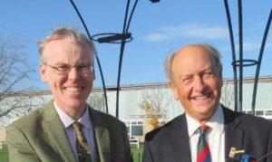 Joseph Lewis Heritage Coordinator at Somerset Council (left) and Charlie Ross Bargain Hunt presenter (right) min