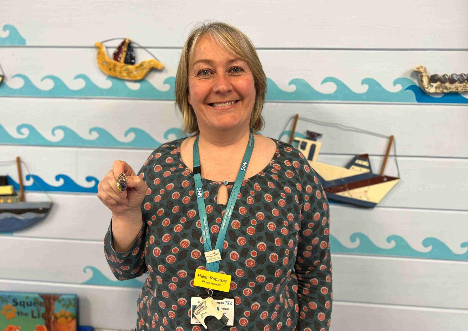 Gold for Helen Robinson for dedication to neonatal therapy education (002)