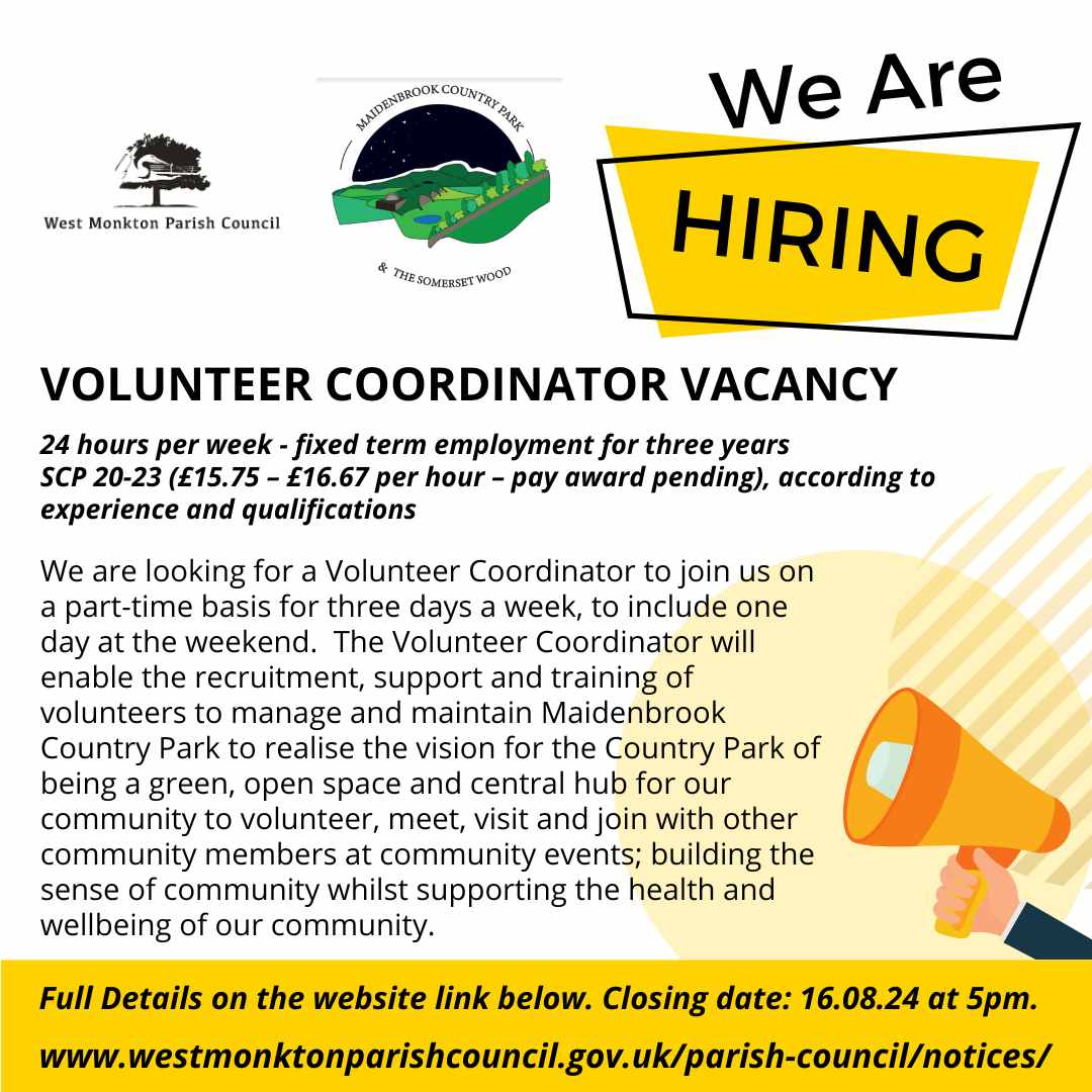 VOLUNTEER COORDINATOR VACANCY