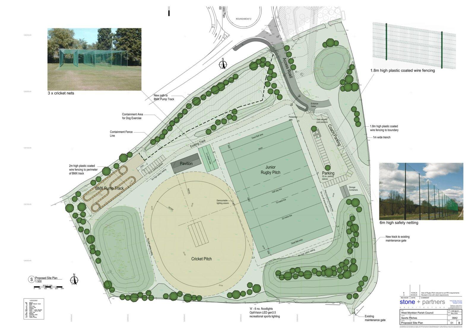 sports pitches updated plan
