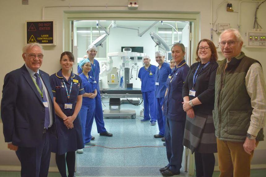 Charities come together to buy a brand operating table
