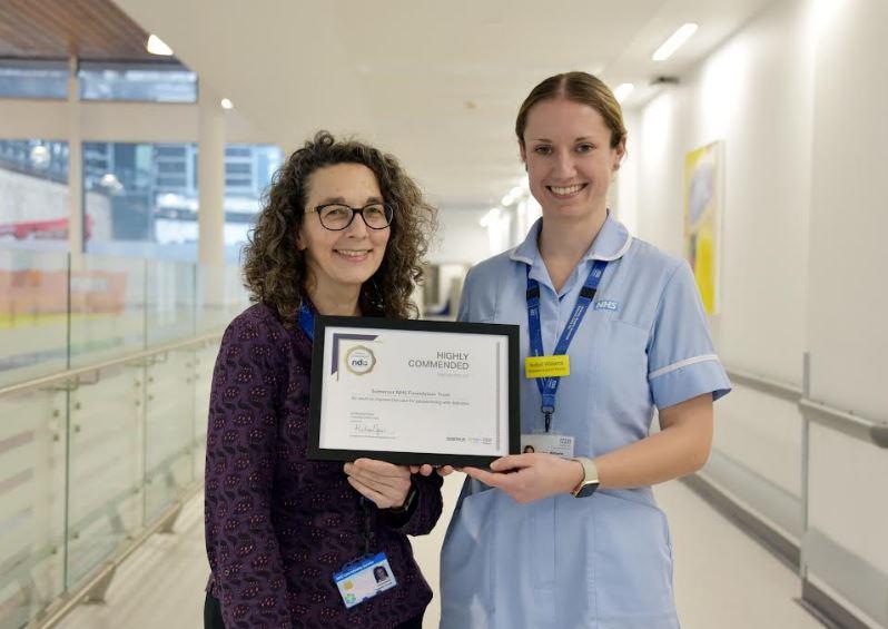 National charity praises NHS trust’s efforts to improve the care of people in Somerset with diabetes
