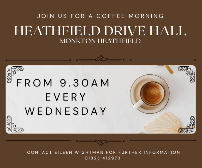 Heathfield Hall coffee morning poster