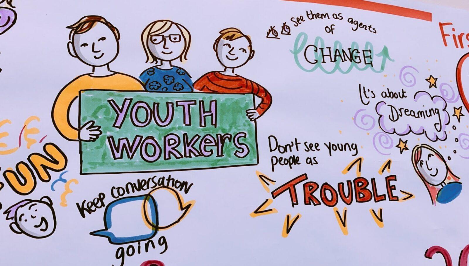 youth worker grafitti