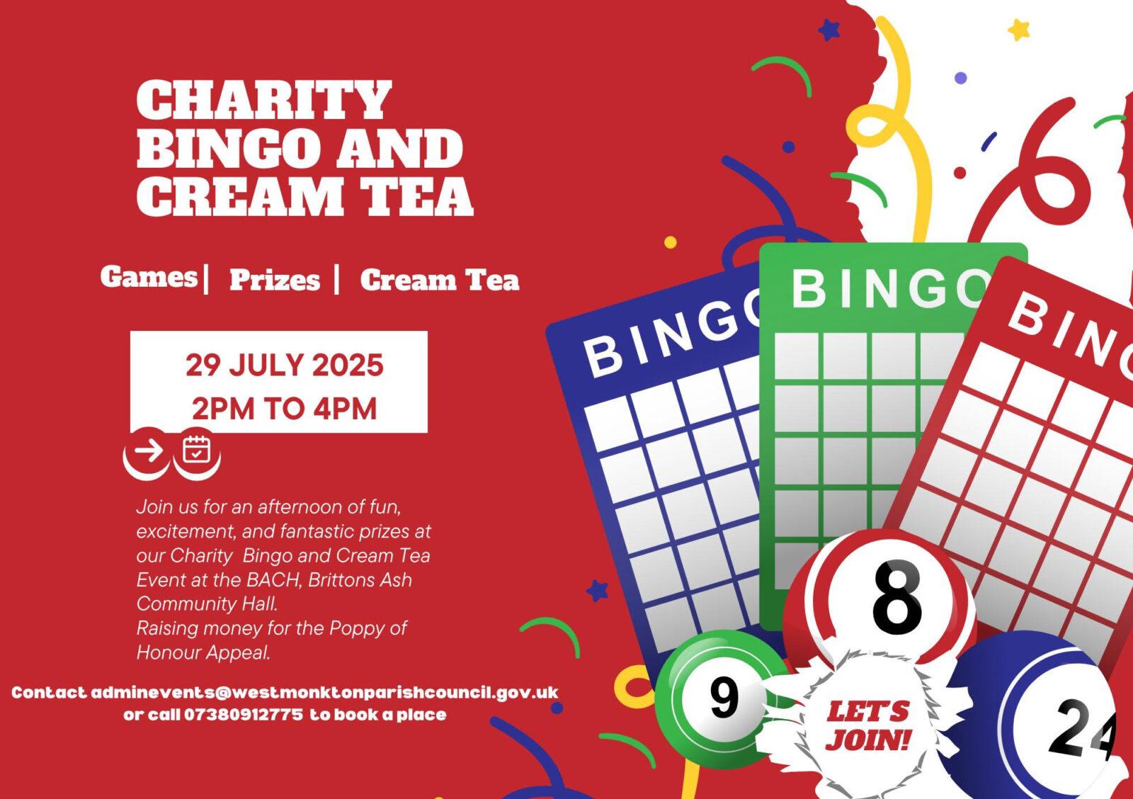 bingo and cream tea event