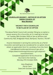 Councillor Vacancy 14 10 25 Councillor Vacancy 14 10 25