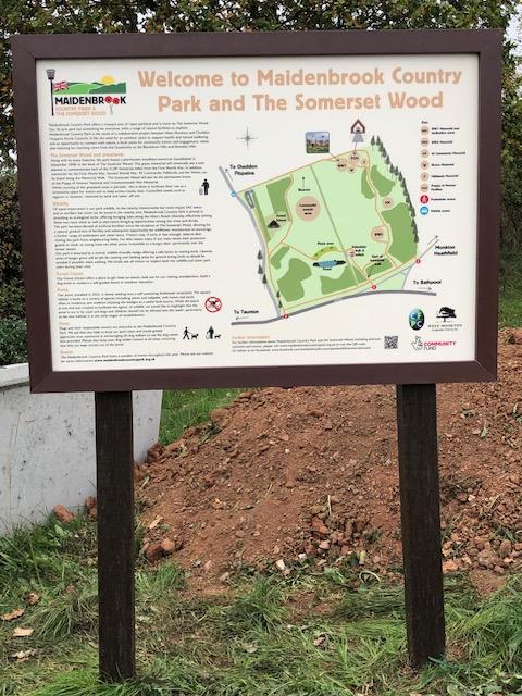 Maidenbrook Country Park Sign