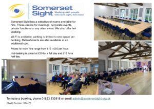 Rooms to Hire at Somerset Sight
