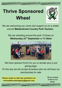 Thrive Sponsored Wheel poster